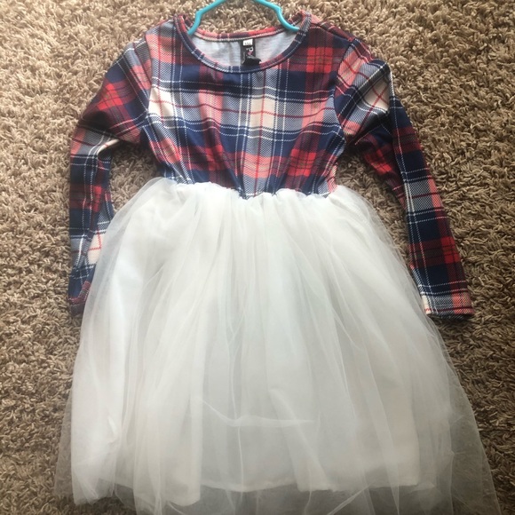 Popreal Other - Pop real Plaid and Tulle Little Girls Dress